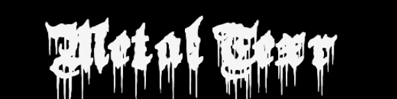 Black Metal font style text preview