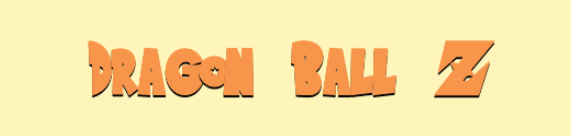 DragonBall Z font style text preview