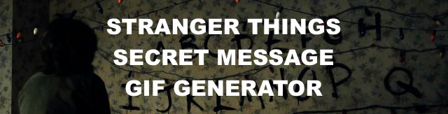 Stranger Things Encoded Message font style text preview