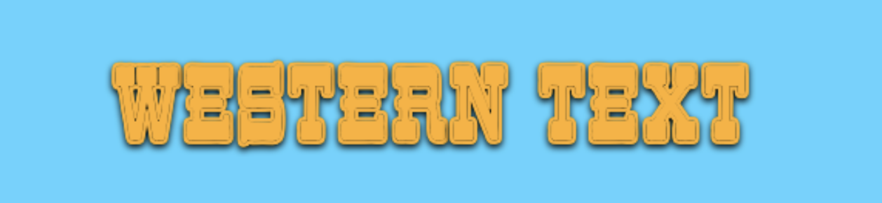 Western text style preview